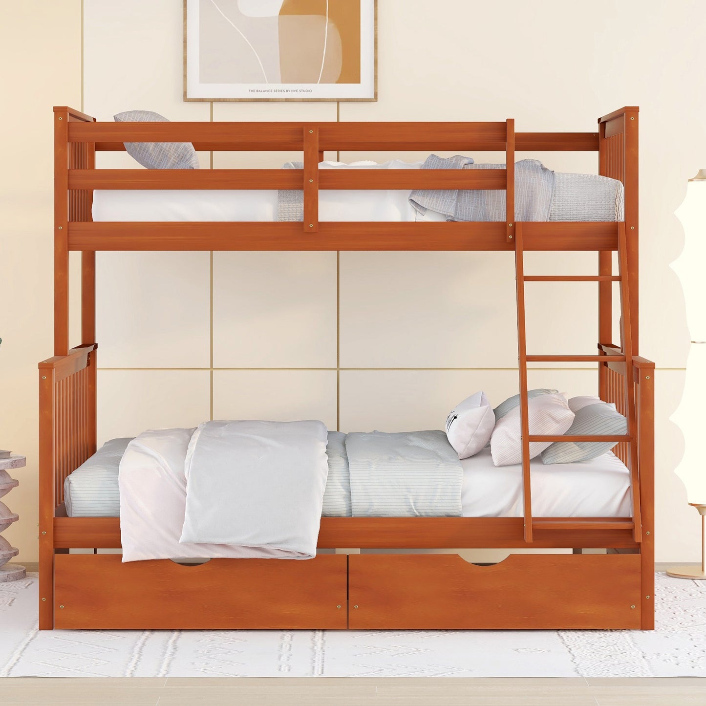 Walnut Haven Twin-Over-Full Bunk Bed