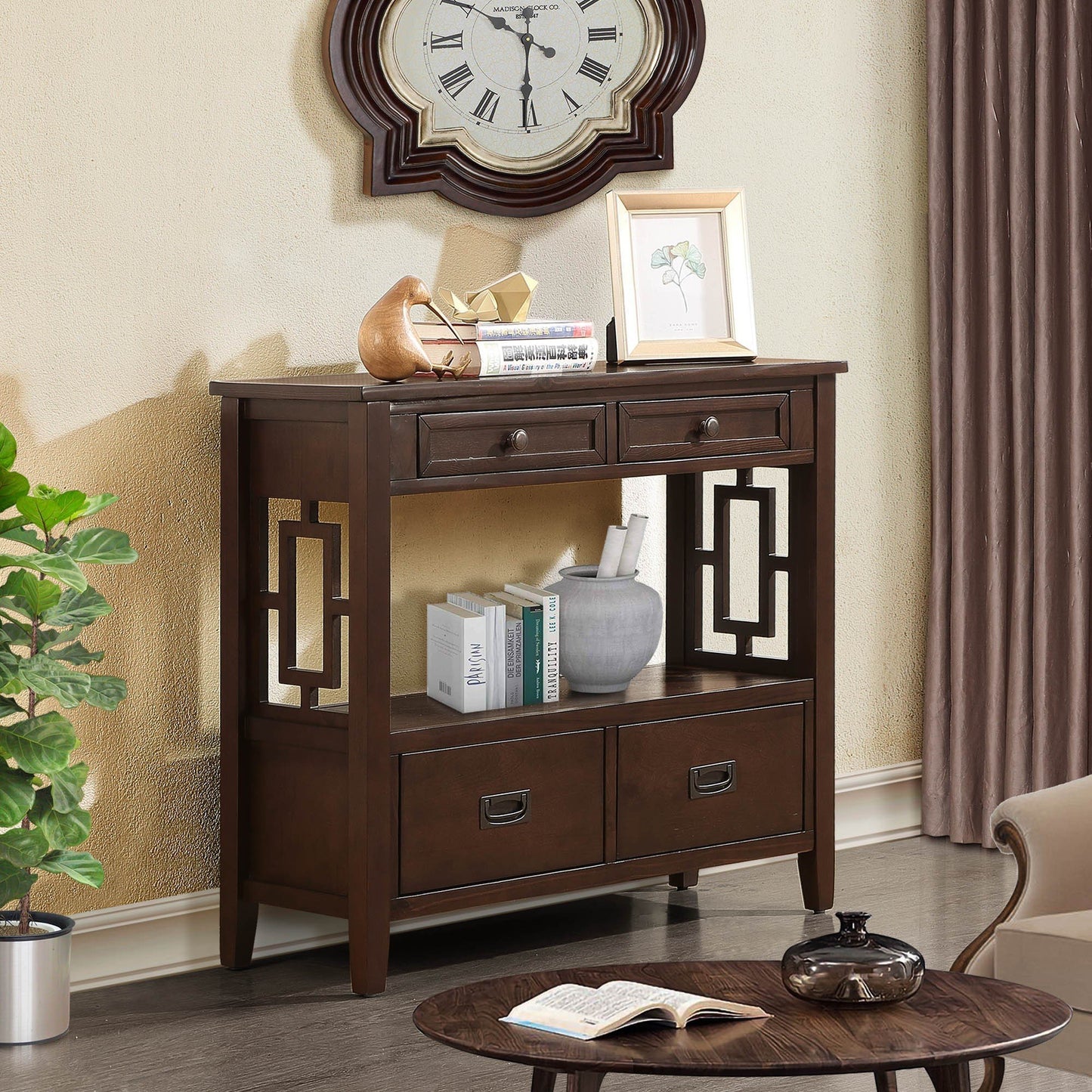 Rustic Charm Console Table
