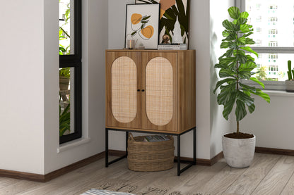 Rattan Haven Cabinet - Walnut