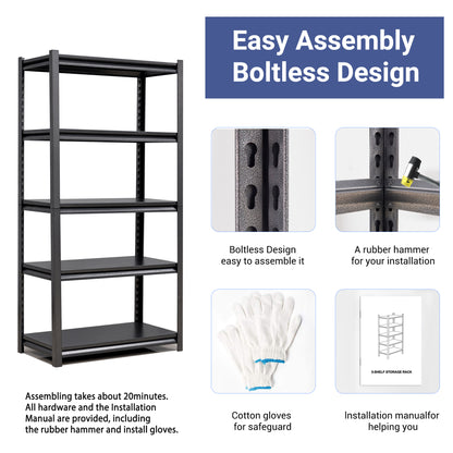 Max Load 5-Tier Metal Shelving