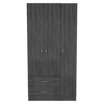 Watson 2-Drawer 3-Door Armoire - Smokey Oak