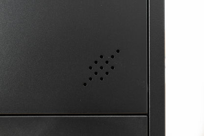 Metal Steel 2 Drawer Lateral Filing Cabinet - Black