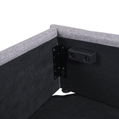 Royal Rest Upholstered Platform Bed - Gray