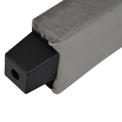 Xavier Queen Size Storage Bed Metal Platform Bed with Drawer - Gray