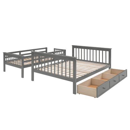 ElevateMax Twin-Over-Full Bunk Bed