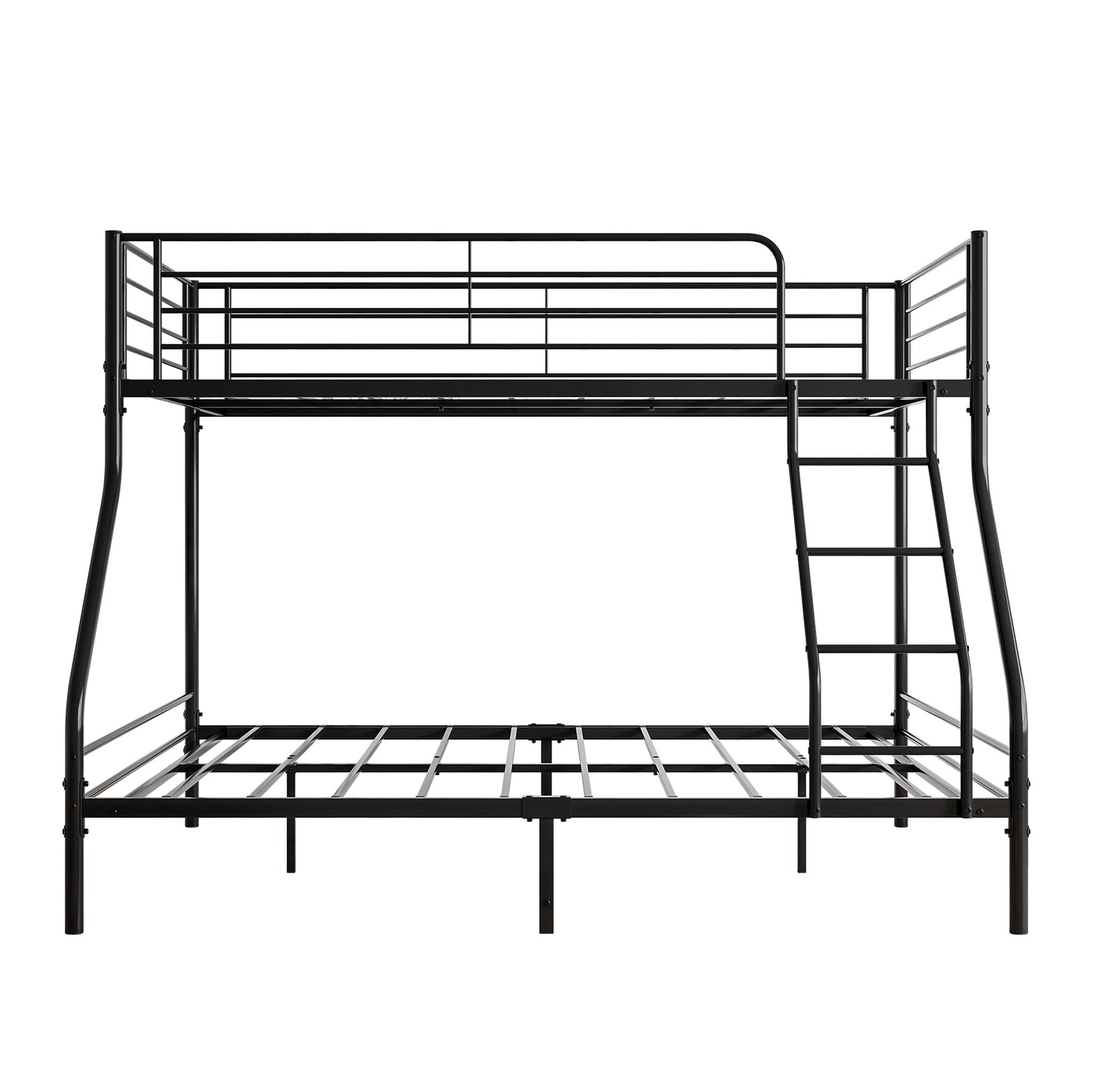 The Diamond Twin-Over-Full Metal Bunk Bed -Black