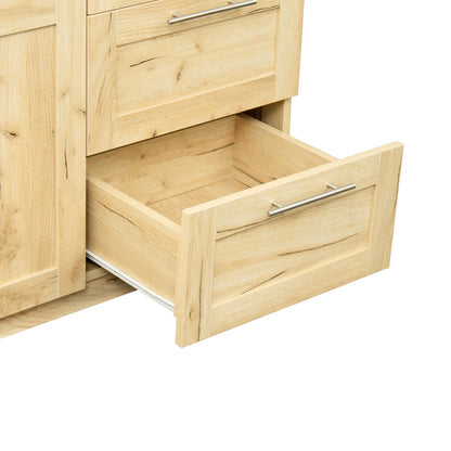Elegant Oak Haven Wardrobe and Kitchen Cabinet