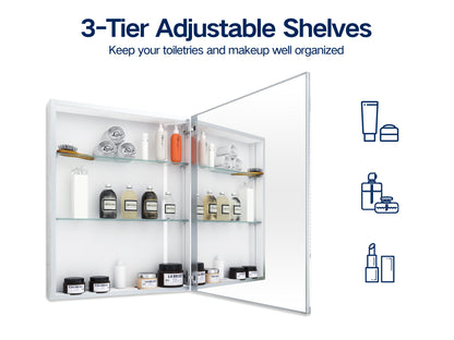 Elegant Reflections: 24x30 inch Medicine Cabinet