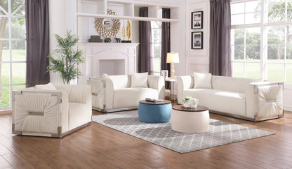 Versa Round Ottoman Set with Storage - Grey
