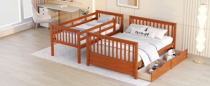 Walnut Haven Twin-Over-Full Bunk Bed