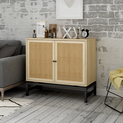 Rattan Haven 2 Door Cabinet - Natural