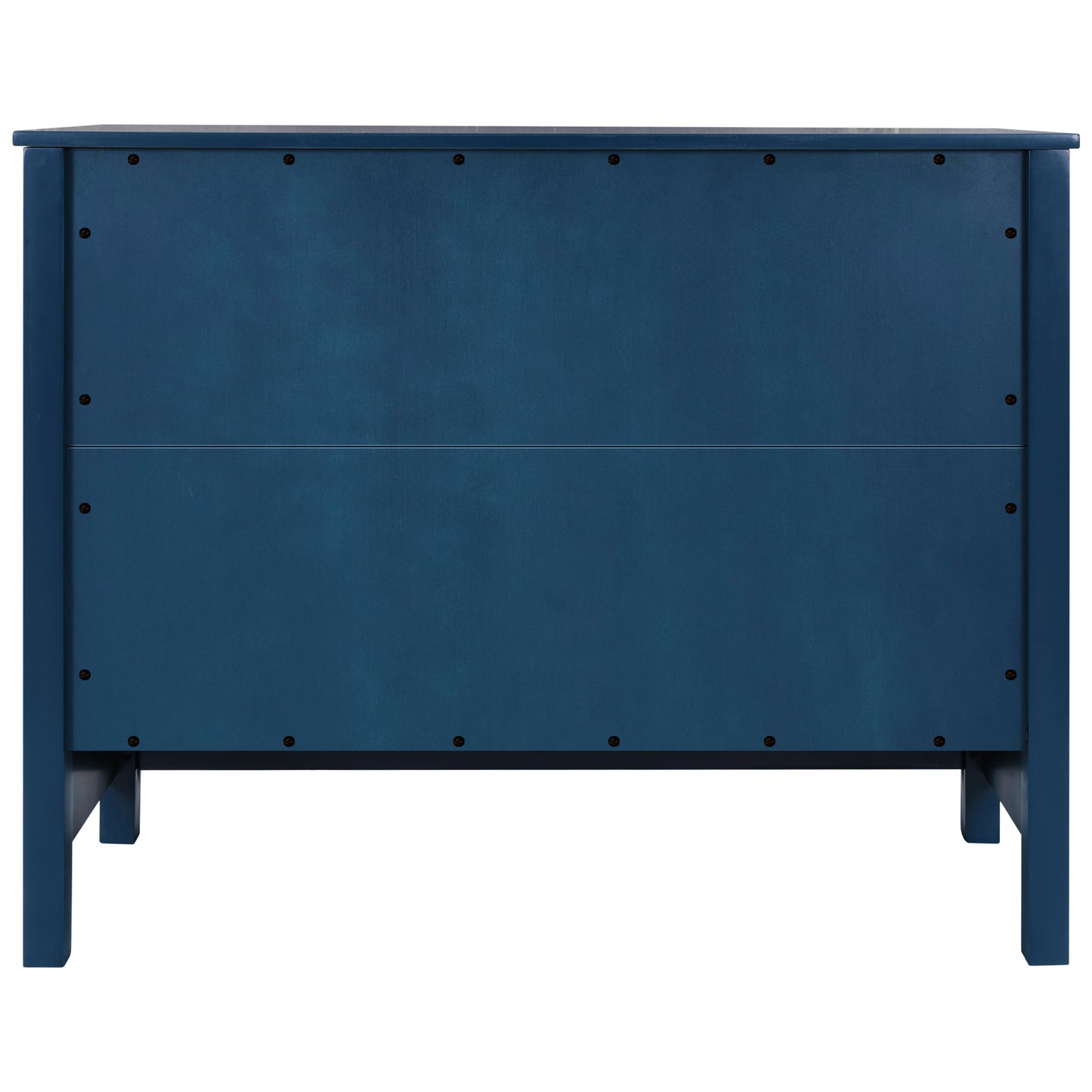 Navy Blue Elegance Wood Cabinet