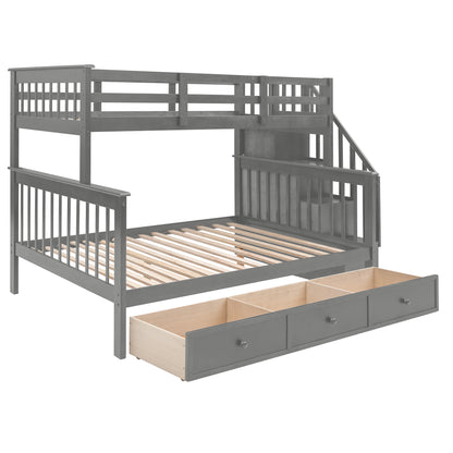 ElevateMax Twin-Over-Full Bunk Bed