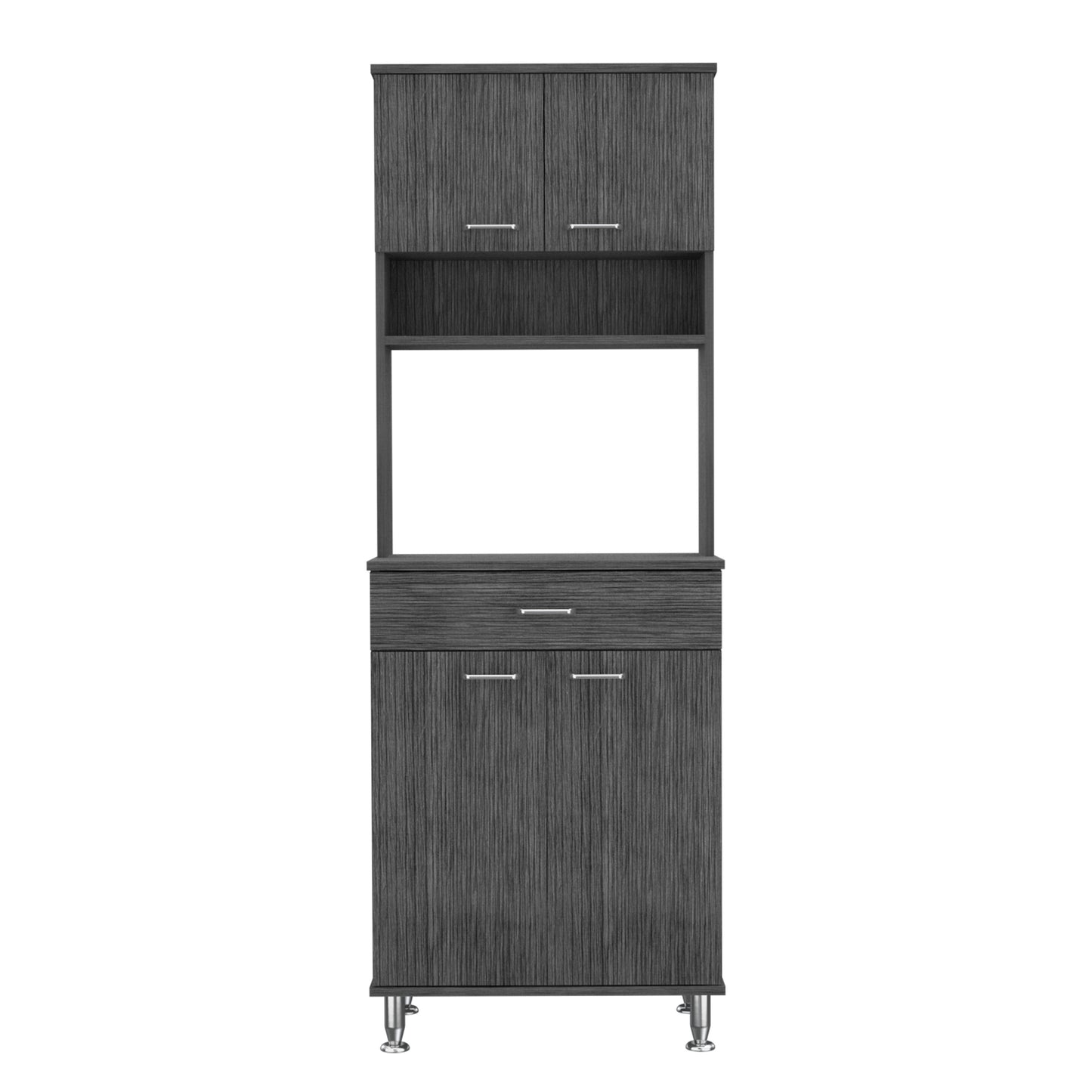 Kitchen Pantry with Countertop - Smokey Oak