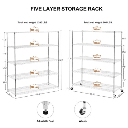 Heavy duty Adjustable shelving and racking