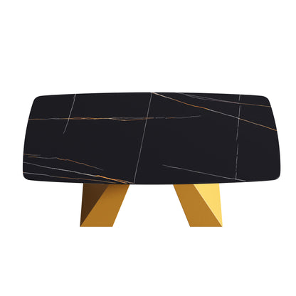 Golden Curve Dining Table