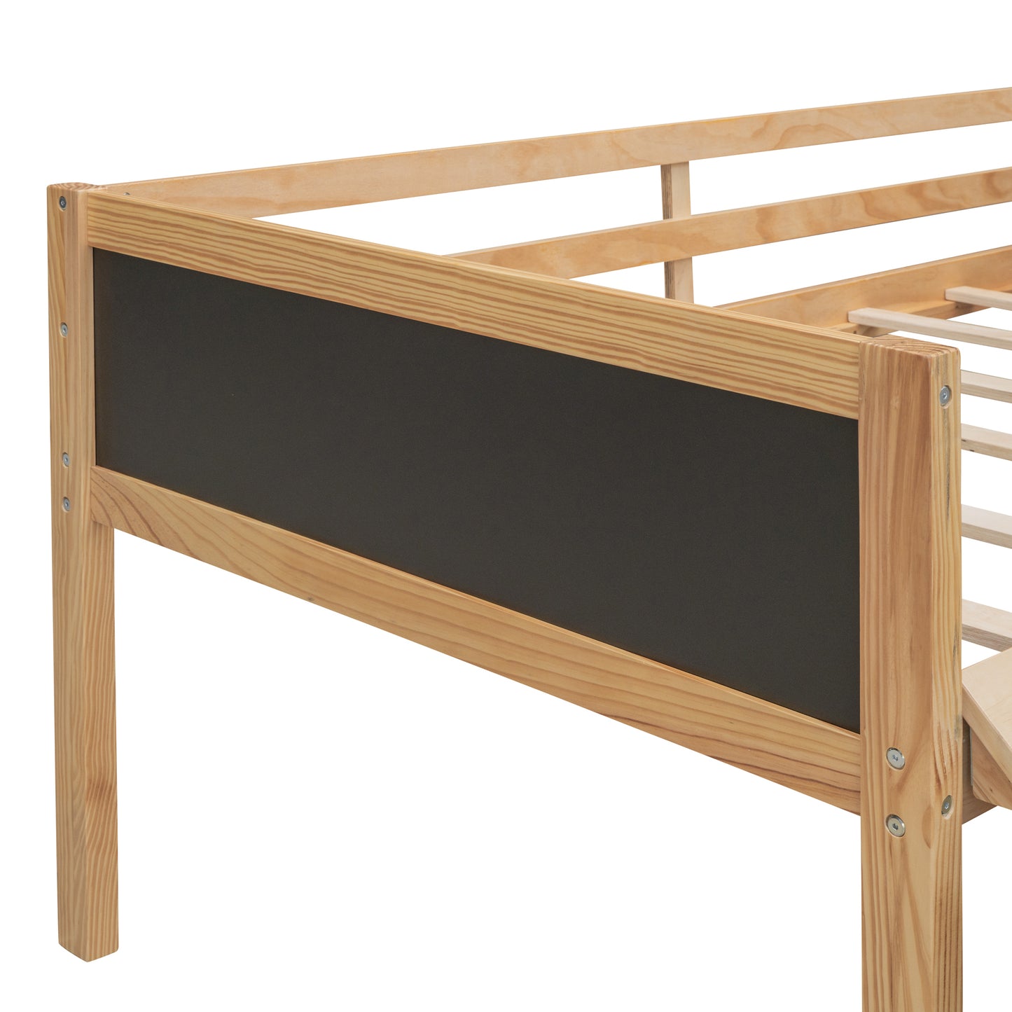 Nature's Haven Twin Loft Bed with Dual Storage