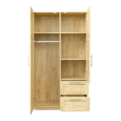 Elegant Oak Haven Wardrobe and Kitchen Cabinet