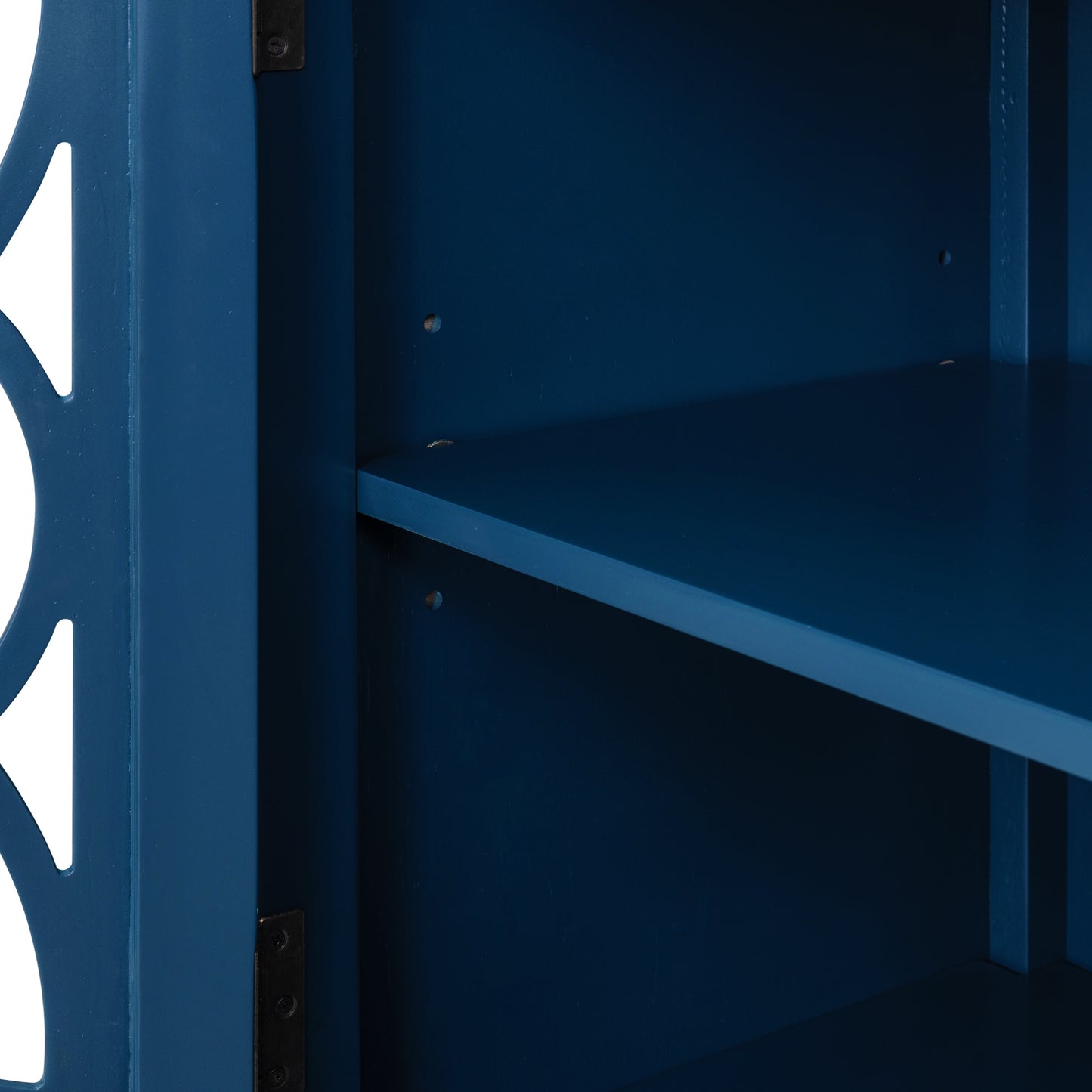 Navy Blue Elegance Wood Cabinet