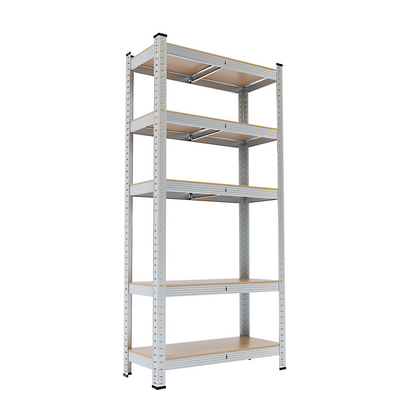 Silver Max Storage 5-Tier Utility Shelves - M