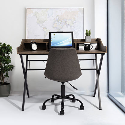 Cubi Computer Desk - Beige & White