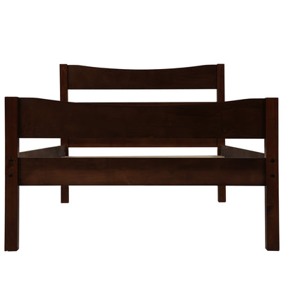 Harmony Haven Twin Wood Platform Bed - Espresso Elegance