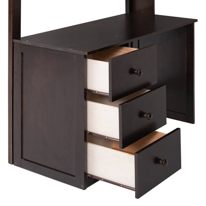 Espresso Haven Loft Bed