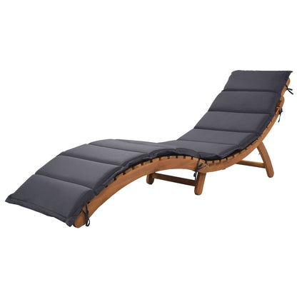 Elevate Lounge Outdoor Patio Wood Portable Extended Chaise Lounge Set - Gray