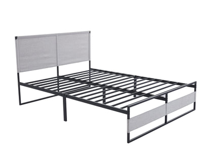 Ovi King Size Metal Bed Frame - Gray