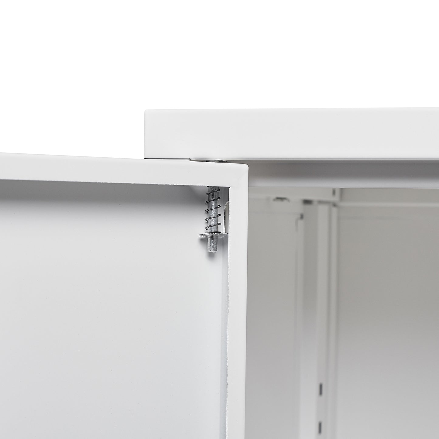 Secure Guard Storage Metal Cabinet - White