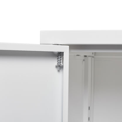 Secure Guard Storage Metal Cabinet - White