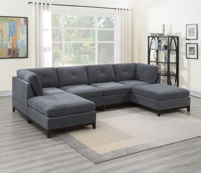 Chenille Comfort Ottoman