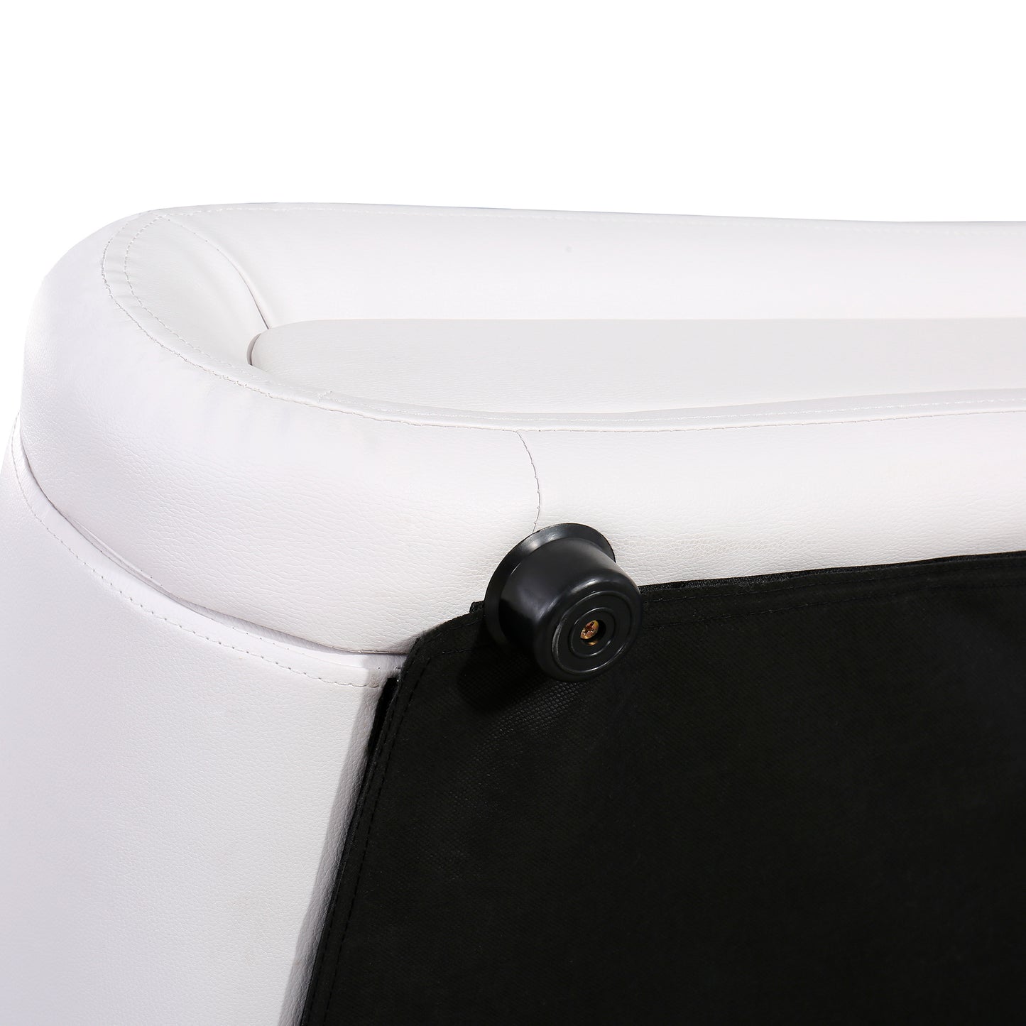 Farah Queen Size Storage Platform Bed w Hydraulic System - White