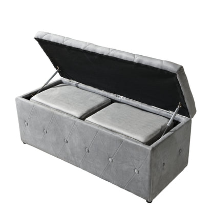Ottoman Set - Light Gray