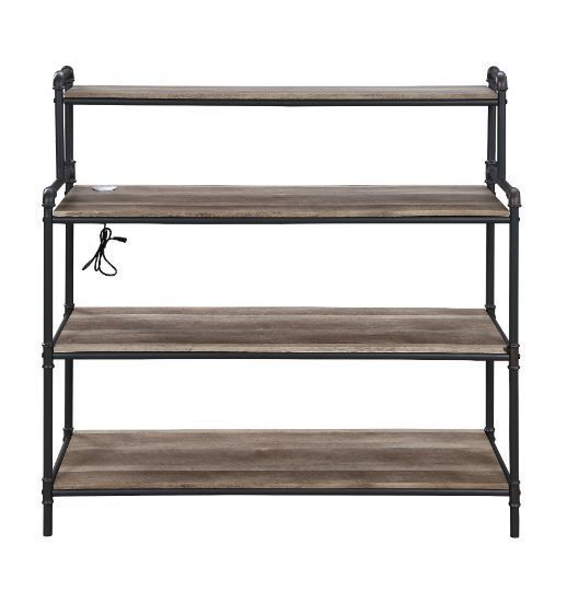 Cordelia USB Port, LED Book Shelf