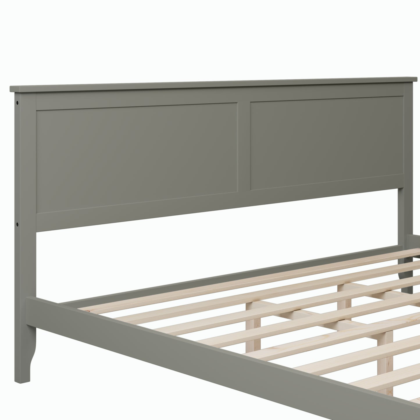 Miller King Size Platform Bed Frame - Gray