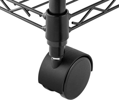 Simple Deluxe 4-Tier Heavy Duty Storage Shelving - Black