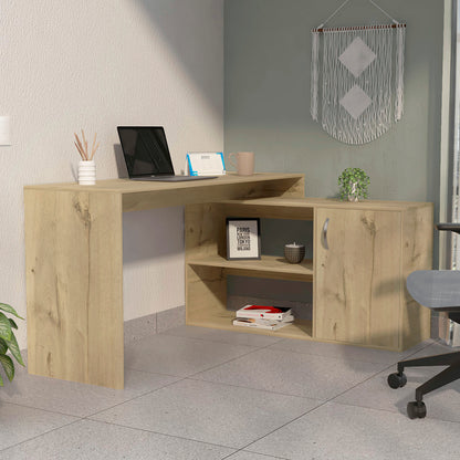 Eco Wood L-Shaped Office Desk