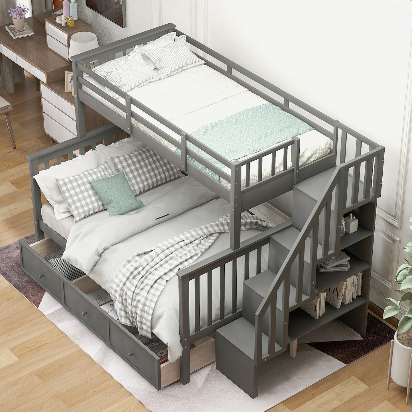 ElevateMax Twin-Over-Full Bunk Bed