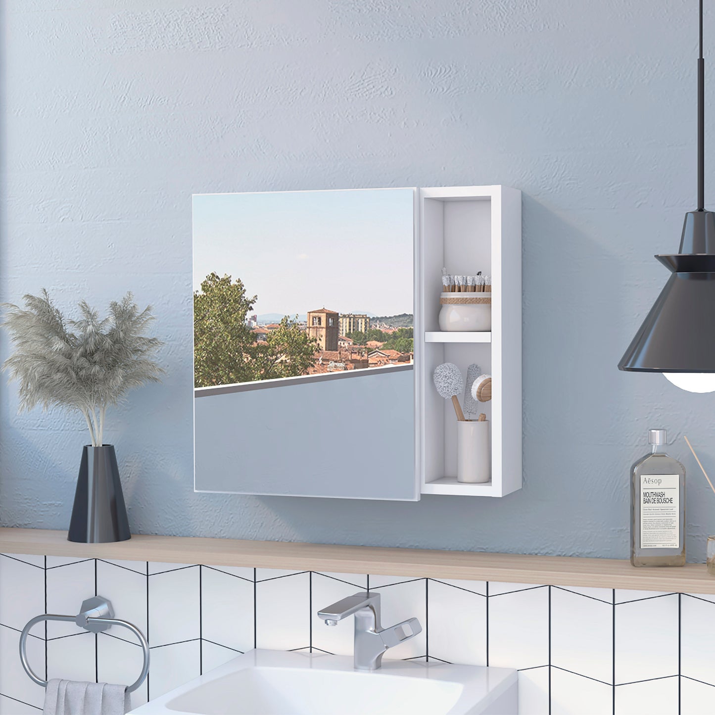 Oman Medicine Cabinet - White