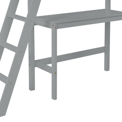 Gray Haven Loft Bed
