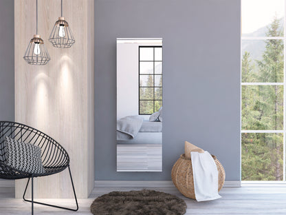 Wall Mounted Shoe Cabinet With Mirror Door