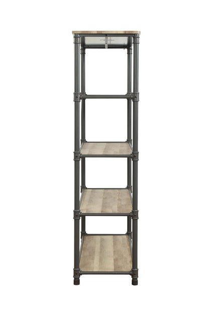 Oak & Gray Bookshelf