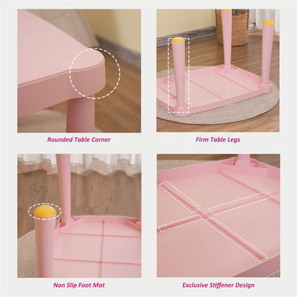 Kids Table and Chair Set - Pink