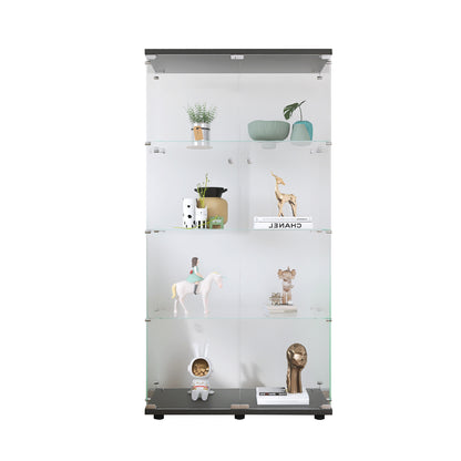 Glimmer Glass Showcase - Black