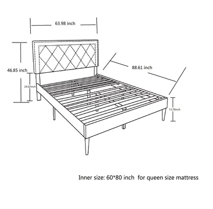 Eleganza Queen Upholstered Bed