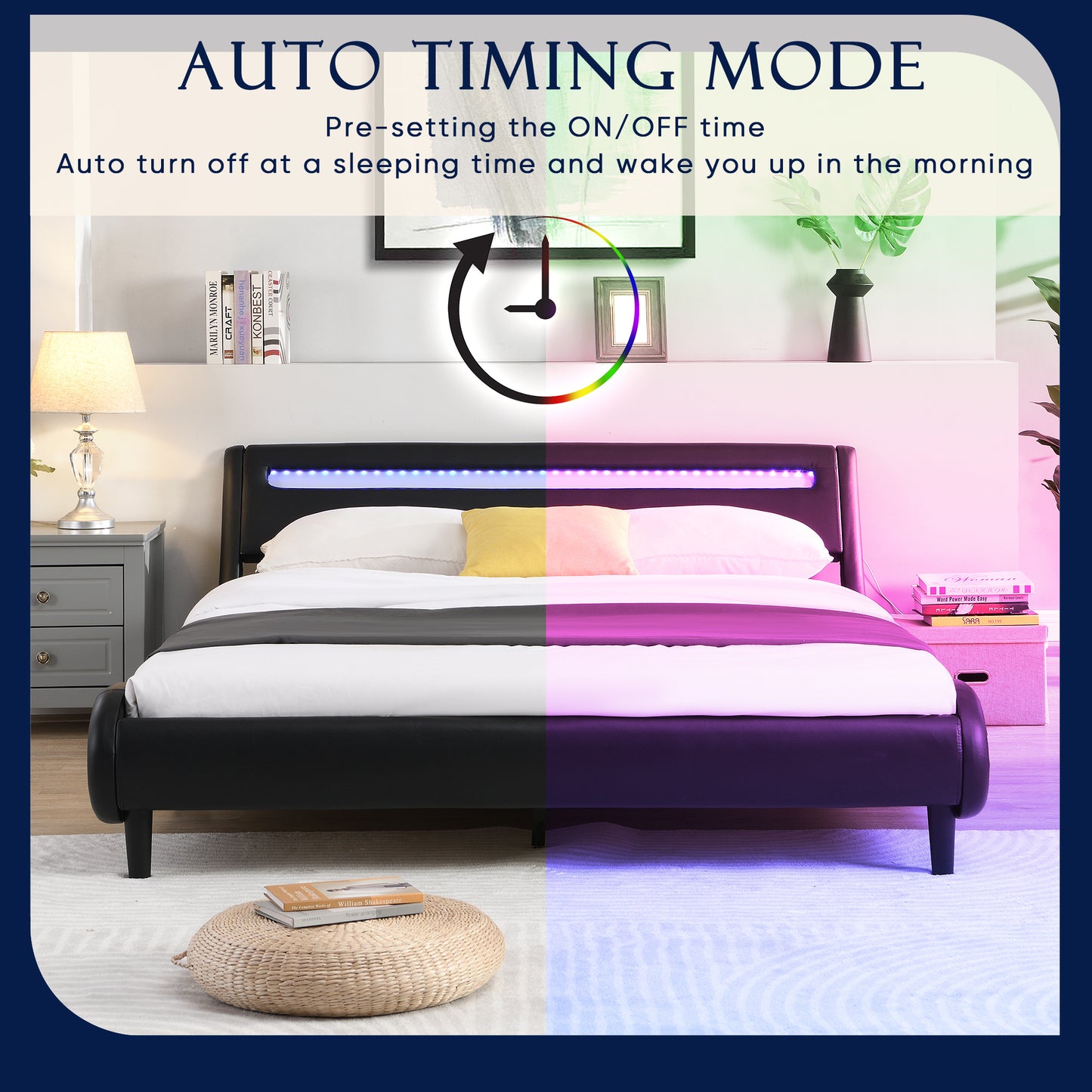 WaveGlow Queen Bed Frame