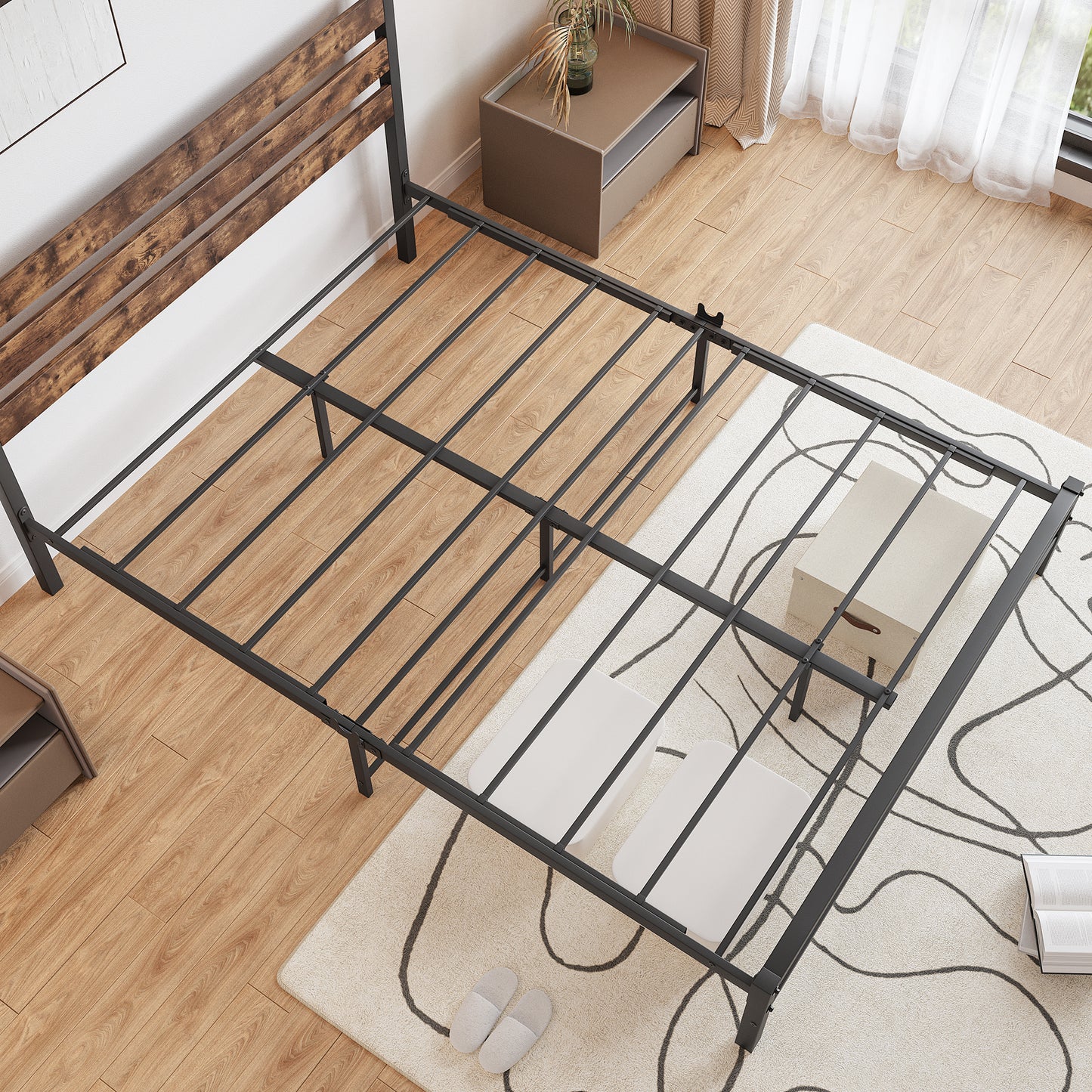 Rustic Haven Queen Bed Frame