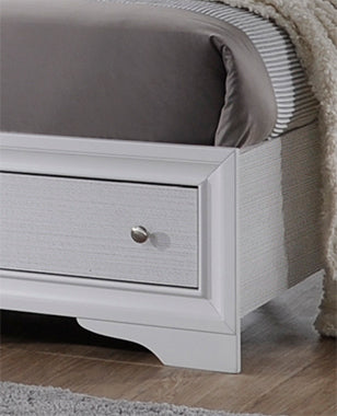 Matrix King Size Storage Bed - White
