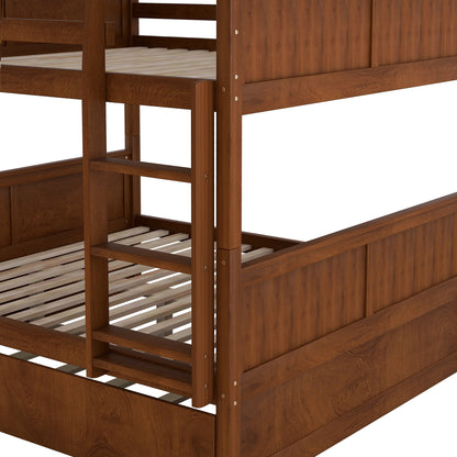 Walnut Dreamland Bunk Bed with Twin Trundle